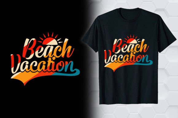 Beach Vacation Summer T-shirt Design: Graphics & T-Shirt Designs