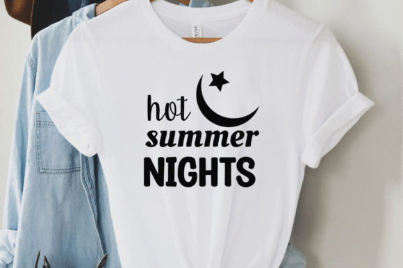Hot Summer Night Svg T-shirt Design