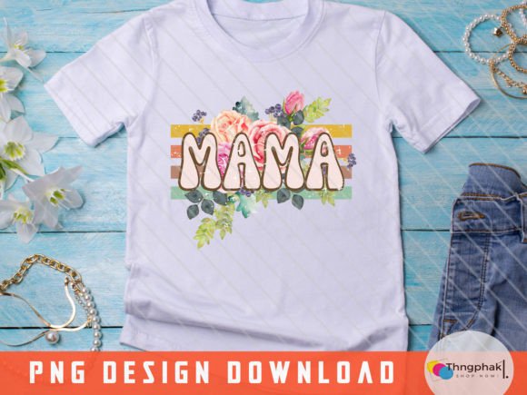Retro Mama Png, Summer Mama Png Graphics