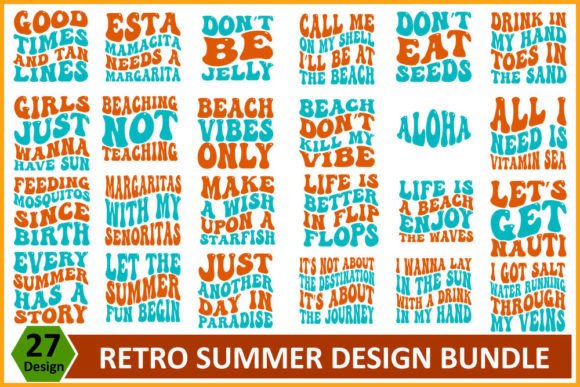 Retro Summer SVG Design Bundle