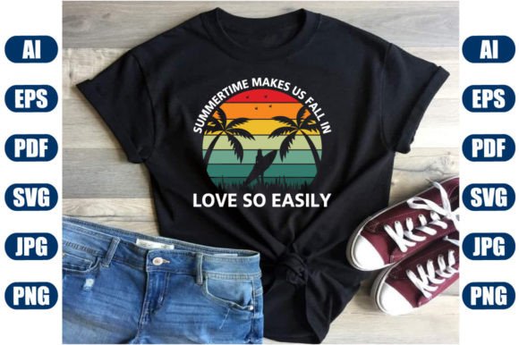 Retro Vintage Sunset Summer T-shirt