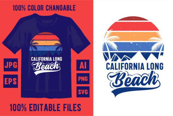 Retro Vintage Sunset Summer T-shirt Desi