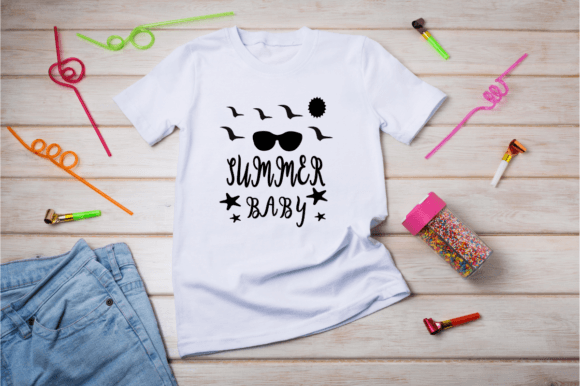 Summer Baby - SVG Vector T-shirt Design