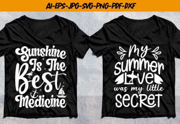Summer Beach Svg: Graphics for T-Shirt Designs