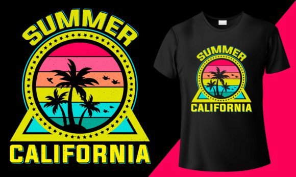 Summer California Graphics and T-Shirt Designs