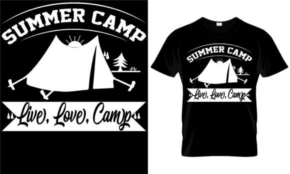 Summer Camp Live, Love, Camp T-Shirt: Graphics and T-Shirt Designs