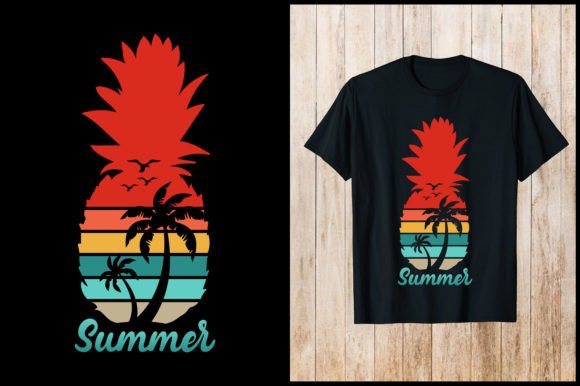 Summer Retro T-Shirt Design Graphics