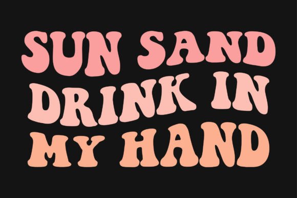 Summer Retro Wavy SVG T-shirt Graphics