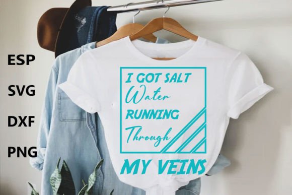 Summer T-shirt Design, I Got Salt Water