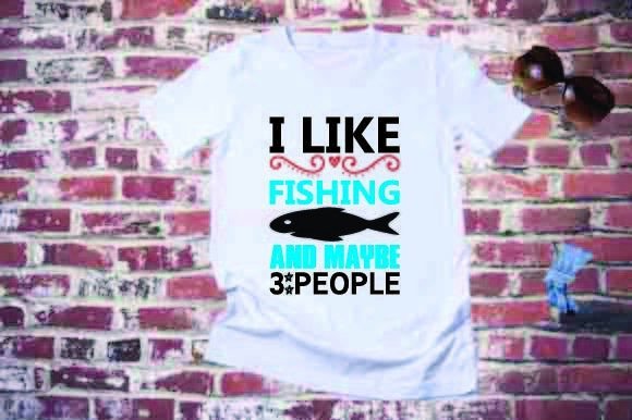 Summer T-Shirt Design, I Like Fishing Graphics