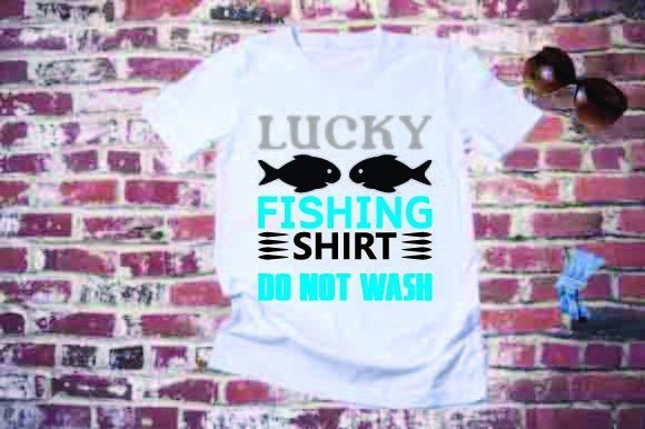 Summer T Shirt Design, Lucky Fishing Graphics