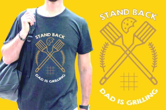 Summer T-Shirt Design, Stand Back Dad Graphics