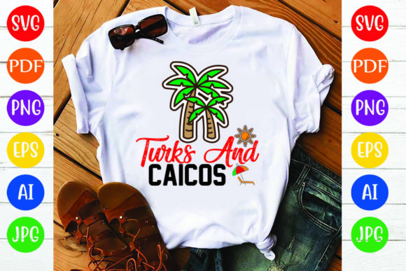 Summer T Shirt Design, Turks and Caicos Graphics