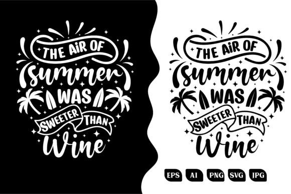 Summer Typography T-Shirt Design Graphics