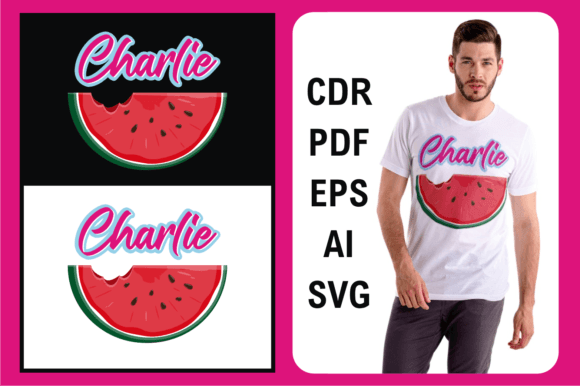 Watermelon Charlie Cool Summer Design